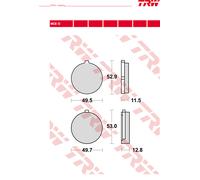 TRW Pastiglie Freno Organiche MCB 072