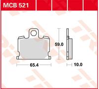 TRW Pastiglie Freno Organiche MCB 521