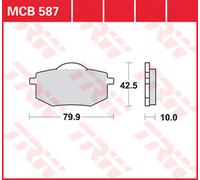 Set di pastiglie freno TRW MCB587