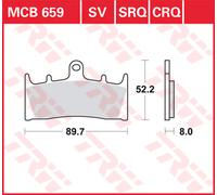 TRW Pastiglie Freno Organiche MCB 659