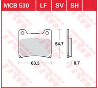 TRW Pastiglie Freno Sinter. Con Abe MCB 530 SH - LUCAS