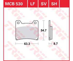 TRW Pastiglie Freno Sinter. Con Abe MCB 530 SH - LUCAS