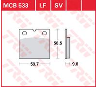 TRW Pastiglie Freno Sinter. Con Abe MCB 533 SV
