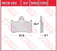 TRW Pastiglie Freno Sinter. Con Abe MCB 593 SV - LUCAS