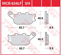 TRW Pastiglie Freno Sinter. Con Abe MCB 634 SH - LUCAS