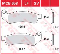 TRW Pastiglie Freno Sinter. Con Abe MCB 658 SV - LUCAS