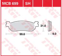 TRW Pastiglie Freno Sinter. Con Abe MCB 699 SH