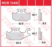 TRW Pastiglie Freno Sinter. Con Abe MCB 724 SI