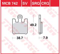 TRW Pastiglie Freno Sinter. Con Abe MCB 742 SV