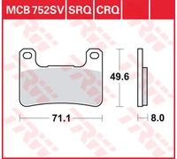 TRW Pastiglie Freno Sinter. Con Abe MCB 752 SV - LUCAS
