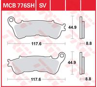 TRW Pastiglie Freno Sinter. Con Abe MCB 776 SH