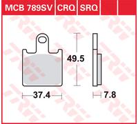 TRW Pastiglie Freno Sinter. Con Abe MCB 789 SV -