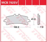 TRW Pastiglie Freno Sinter. Con Abe MCB 792 SV
