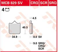 TRW Pastiglie Freno Sinter. Con Abe MCB 829 SV -