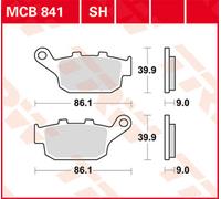 TRW Pastiglie Freno Sinter. Con Abe MCB 841 SH