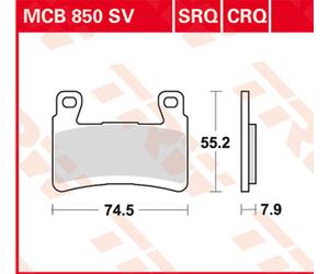 TRW Pastiglie Freno Sinter. Con Abe MCB 850 SV