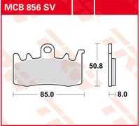 TRW Pastiglie Freno Sinter. Con Abe MCB 856 SV