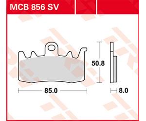 TRW Pastiglie Freno Sinter. Con Abe MCB 856 SV