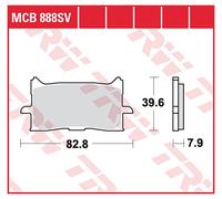TRW Pastiglie Freno Sinter. Con Abe MCB 888 SV