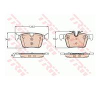 TRW Pastiglie Posteriore per Volvo XC90 II V90 Land Rover Range Discovery Sport