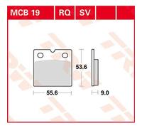 Trw Plaquettes De Frein Allround Organic Standard Benelli 750 Sei 76