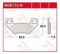 Trw Plaquettes De Frein Frittées Offroad Arctic Cat 250 2x4 05