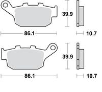 TRW Set di pastiglie freno MCB585 Street Triple D67LD XL700V Transalp RD13 XB12S Super TT XB2 XJ6 RJ19