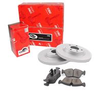 TRW Set Dischi Freno Pieno Posteriore + Pastiglie Freno per Audi A4 8D2