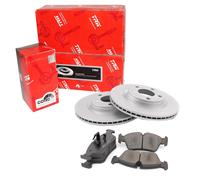 TRW Set Dischi Freno Ventilato Frontale + Pastiglie Freno per Honda Civic