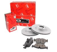 TRW Set Freni Dischi Anteriori Ventilati + Pastiglie per Dacia Renault Di