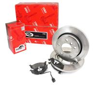 TRW Set Freni Dischi Pieno posteriore + Pastiglie per Mercedes classe C