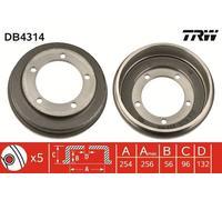 TRW Tamburo freno DB4314