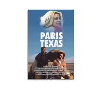 TRWHRYERYRH Poster artistico decorativo da parete con Parigi Texas, stampa artistica da parete vintage, su tela, per soggiorno, camera da letto, 30 x 45 cm, senza cornice