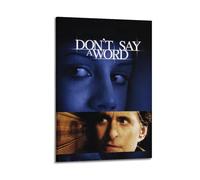 TRWHRYERYRH Poster decorativo da parete con scritta "Don't Say A Word", stampa artistica da parete, stile vintage, per soggiorno, camera da letto, 40 x 60 cm, con cornice
