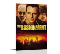 TRWHRYERYRH The Assignment Movie - 4 poster, decorazione artistica da parete estetica vintage su tela per soggiorno e camera da letto, 30 x 45 cm, con cornice