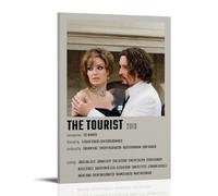 TRWHRYERYRH The Tourist Posters - Poster decorativo da parete su tela, stile vintage, per soggiorno, camera da letto, 50 x 75 cm, con cornice