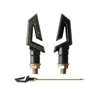 TRWWFEXO indicatore luminoso per motocicletta Coppia di indicatori direzione a LED universali per moto, con lama ambrata, lampeggianti per