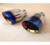 TRX/20B Coppia Terminali Scarico Tondi Marmitta TITANIUM LOOK SIMONI RACING