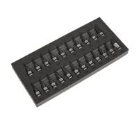 Trx-A / Esagonale/Spline Set Punte Chiave 22pc 1cmSq Nero Serie - Sealey