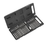 Trx-Star/Esagonale/Scanalate Punta Set 40pc 1cm & 1.3cmSq Drive - Sealey S0982