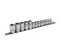 Trx-Star Presa Set 14pc 0.6cm,1cm & 1.3cmSq Guida E4-E24 AK618 Sealey Nuovo