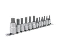 Sealey Trx-Star Presa Set di Punte 12pc 0.6cm,1cm & 1.3cmSq Guida AK6213