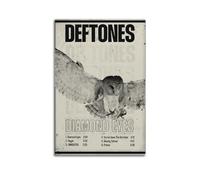 TRXU Deftones - 3 poster, poster con copertina di album, poster con musica per camera da letto, poster estetico, decorazione artistica da parete su tela, poster decorativo per soggiorno e camera da