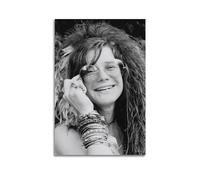 TRXU Janis Joplin Poster con copertina di album, poster musicale per camera da letto, poster estetico, decorazione artistica da parete su tela, poster decorativo per soggiorno e camera da letto, 50 x