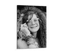 TRXU Janis Joplin Poster con copertina di album, poster musicale per camera da letto, poster estetico, decorazione artistica da parete su tela, poster decorativo per soggiorno e camera da letto, 20 x