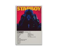 TRXU STARBOY Album The Poster Weeknd Poster con copertina musicale per camera da letto, poster estetico, decorazione artistica da parete su tela, poster per soggiorno e camera da letto, 30 x 45 cm,