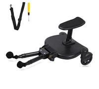 TRY-YEAN Passeggino con sedile, universale per passeggino, con 2 ruote a 360°, portata 25 kg, rimovibile, accessorio per passeggino per bambini dai 2 ai 6 anni (nero)