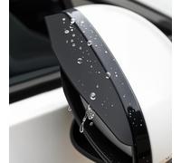 Tryagat 2 Pezzi Parapioggia Specchietti Retrovisori per BYD Atto 2 2025, Protezione Specchio Laterale Visiera Flessibile Copertura Antipioggia