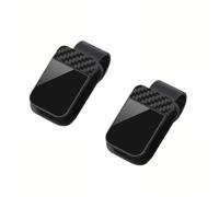 Tryagat 2 Pezzi Porta Occhiali per BMW i5 Touring (Estate) Type G61E (G61) 2024 Auto Aletta Parasole Clip Occhiali da Sole Fibra di Carbonio ABS Supporto Stabile Pratico