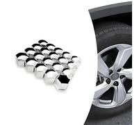 Tryagat 20 Pezzi Copridadi Ruota Auto per BMW X3 G01 LCI 2021-2024, Tappi Bulloni Ruota Argento Protezione Esagonale Set di Copribulloni per Auto,19mm